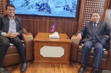 FNCCI President Dhakal meets Finance Minister Pun (1)