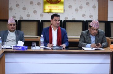 Health Minister Pradeep Poudel at Meeting mangsir 17 pic