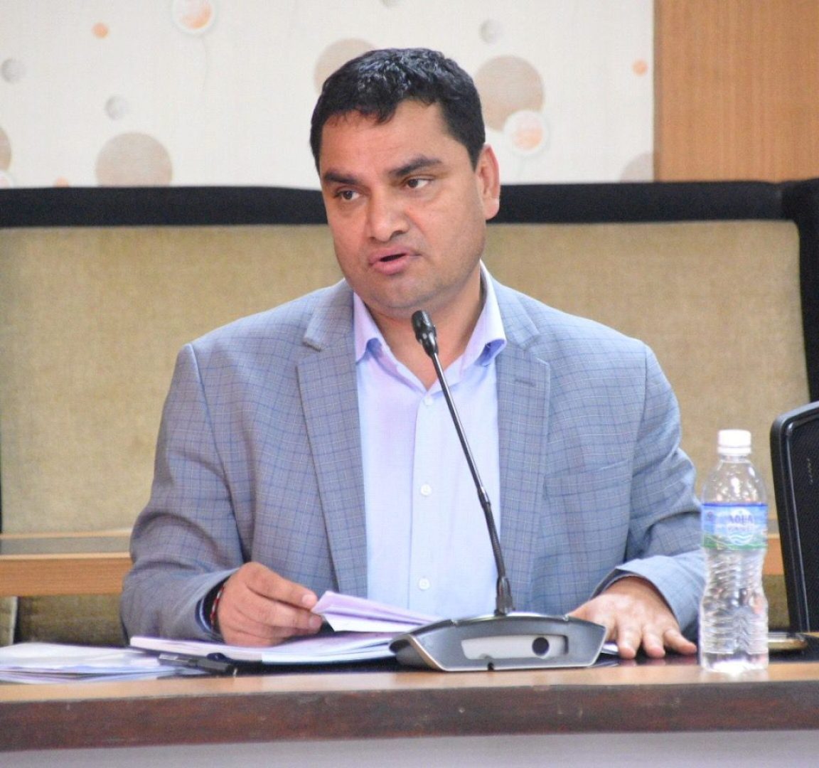 Health Minister Pradip Paudel in health disaster prevention meeting pic Health Minister Pradip Paudel in health disaster prevention meeting pic