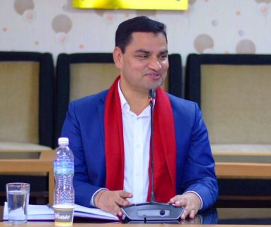 Health minister Pradip Poudel pic