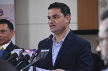 Health minister Pradeep Poudel pic