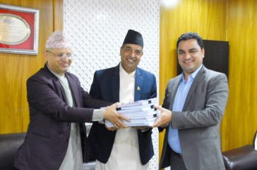 ONM Report received by Health Minister Pradip Paudel
