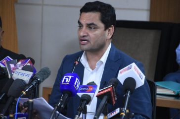 Health Minister Pradip Paudel on 1 year report publicize program