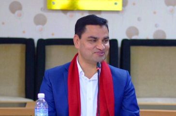 Health minister Pradeep Poudel
