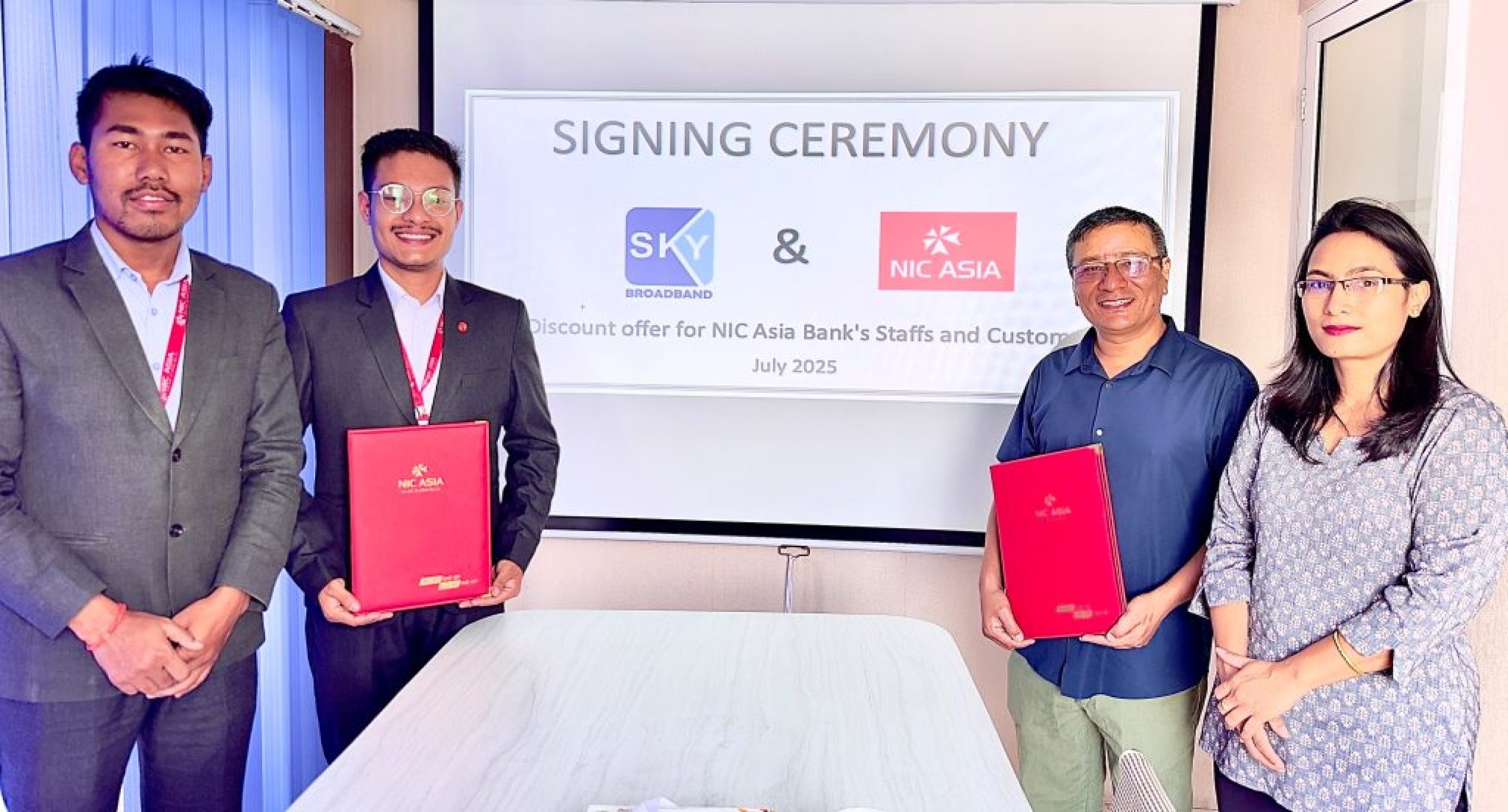 PR on tie-up with Sky Broadband Pvt. Ltd.-photo PR on tie-up with Sky Broadband Pvt. Ltd.-photo