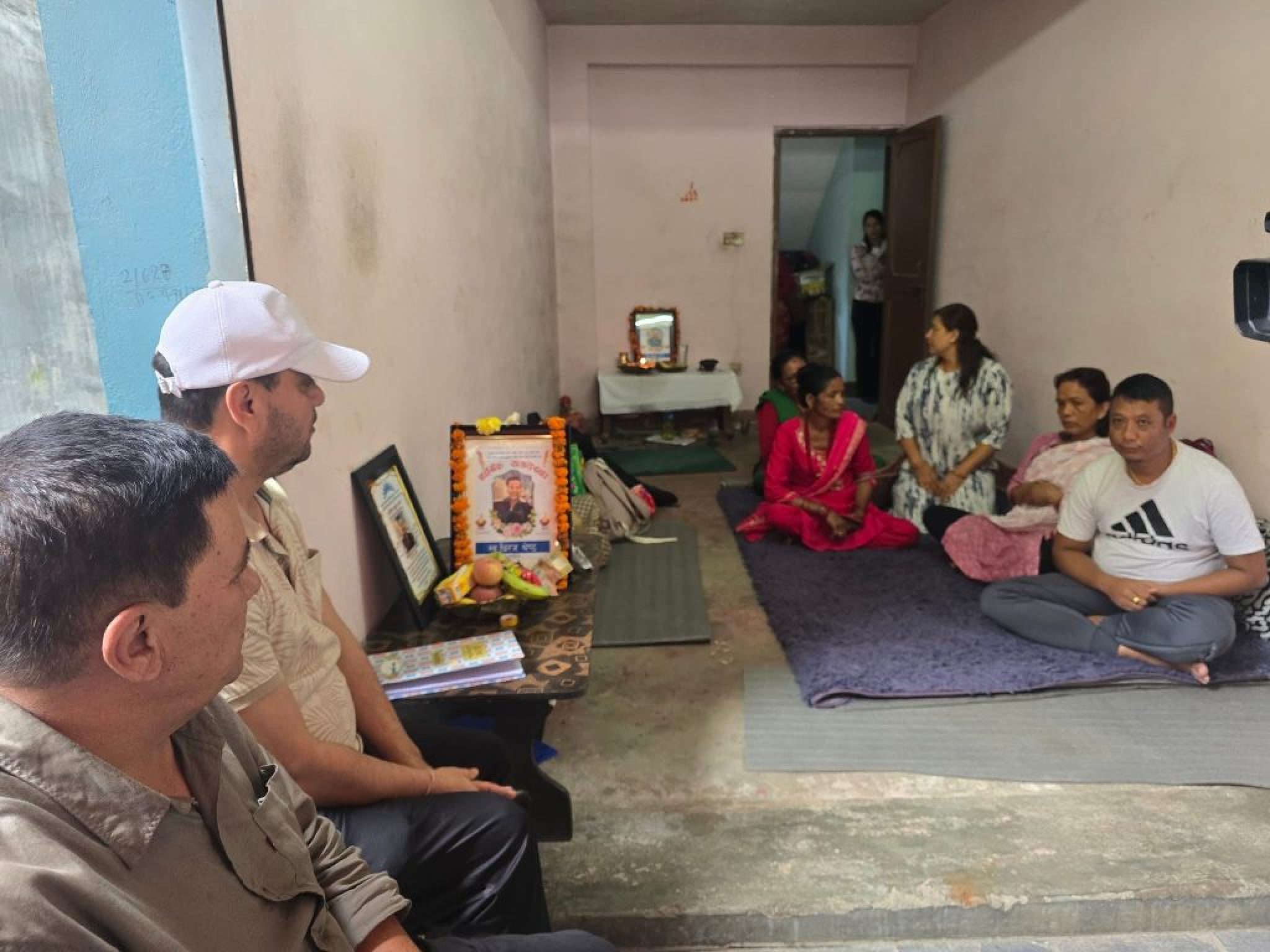 Pradip Paudel meets gen z martyre dhiraj shrestha family 2