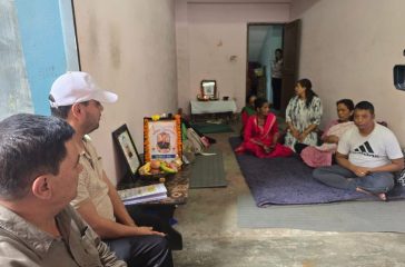 Pradip Paudel meets gen z martyre dhiraj shrestha family 2