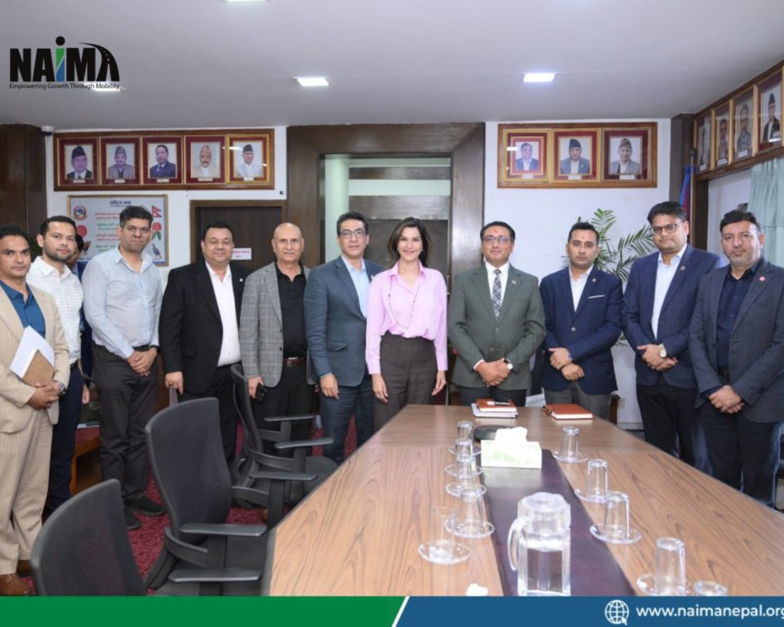 NAIMA Team with Finance Minister