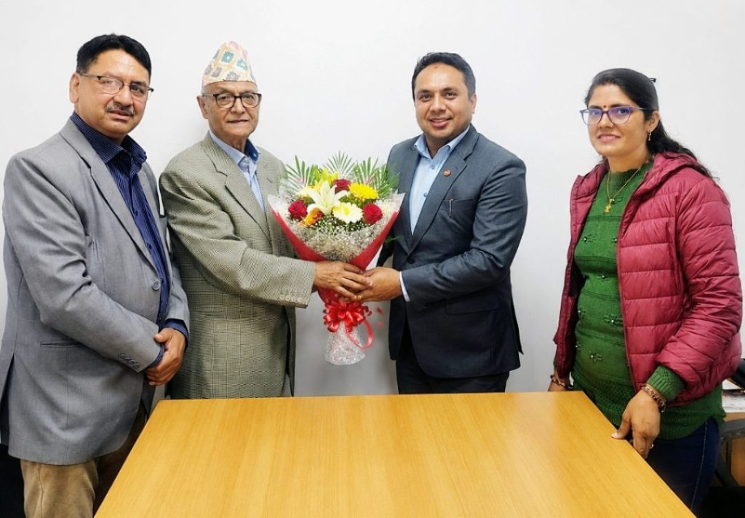 Welcoming Rabindra Dhakal sir as a chairman