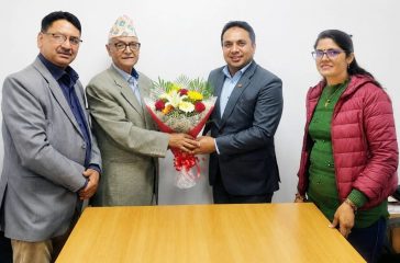 Welcoming Rabindra Dhakal sir as a chairman