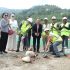 Dr. Ghanshyam Upadhyaya, the Secretary of the Ministry of Finance and MCA-Nepal Board Chair, and U.S. Chargé d’Affaires a.i. Scott Urbom groundbreaking the construction work