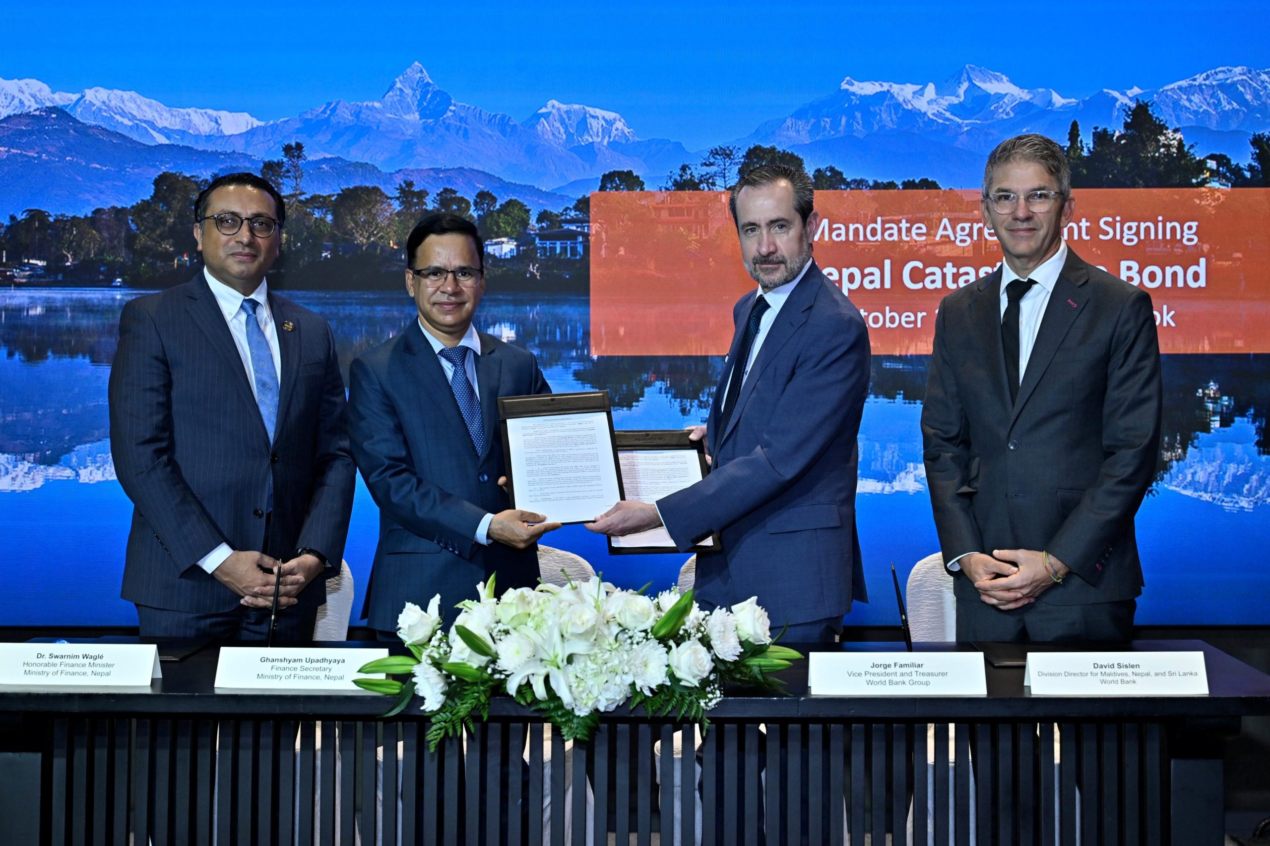 Nepal-WBG Catbond signing 1